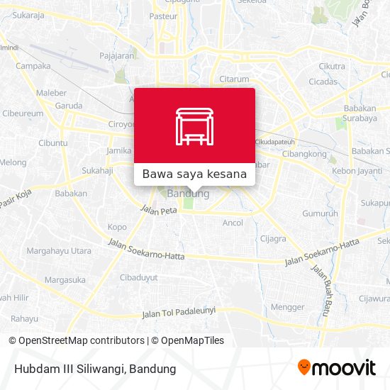 Peta Hubdam III Siliwangi