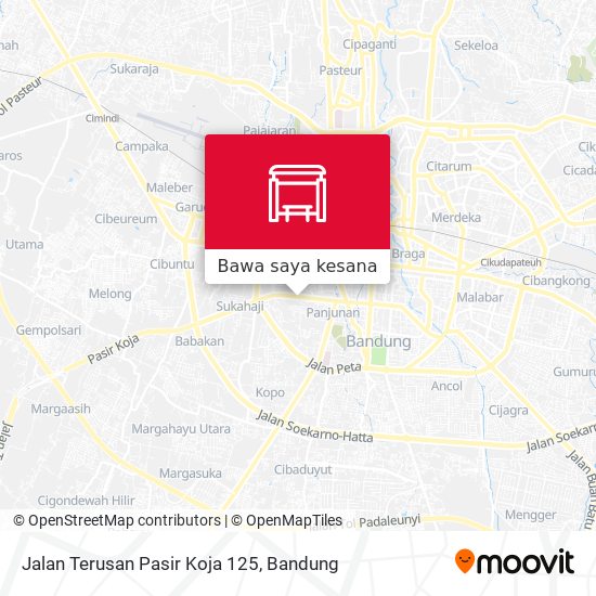 Peta Jalan Terusan Pasir Koja 125