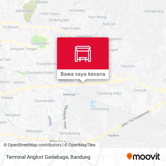 Peta Terminal Angkot Gedebage