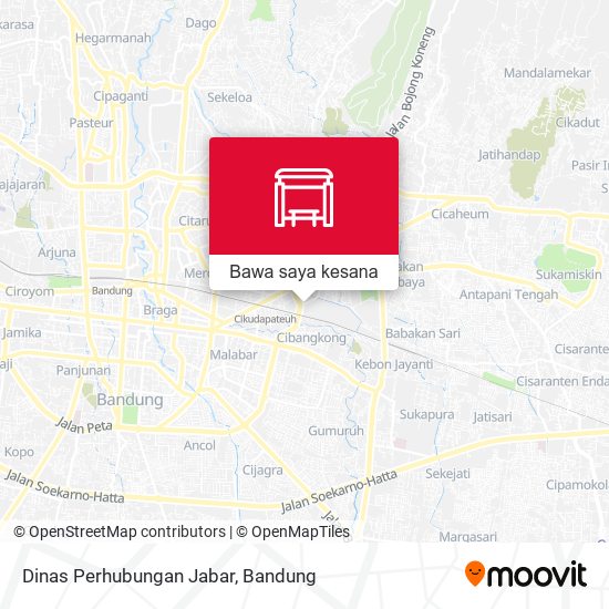 Peta Dinas Perhubungan Jabar