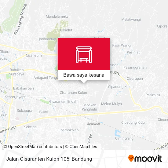 Peta Jalan Cisaranten Kulon 105