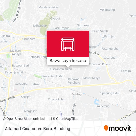 Peta Alfamart Cisaranten Baru