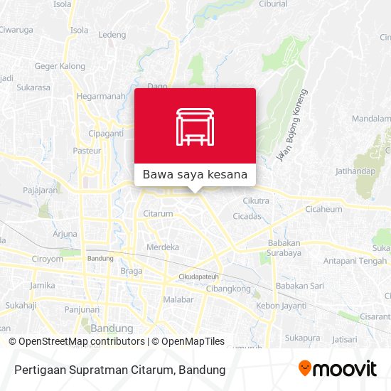 Peta Pertigaan Supratman Citarum