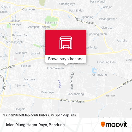 Peta Jalan Riung Hegar Raya