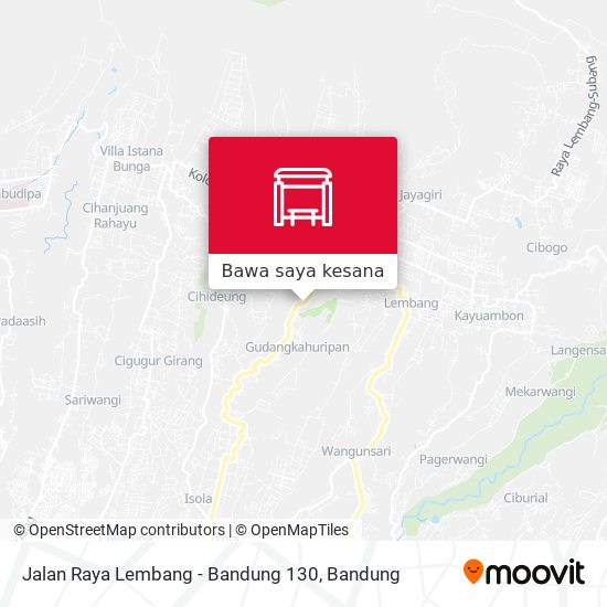 Peta Jalan Raya Lembang - Bandung 130