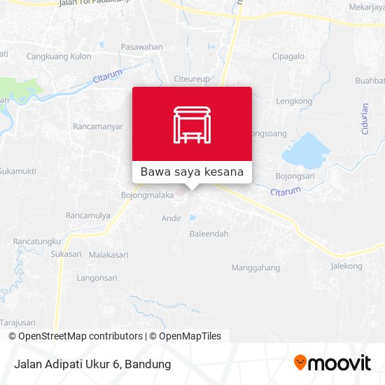 Peta Jalan Adipati Ukur 6
