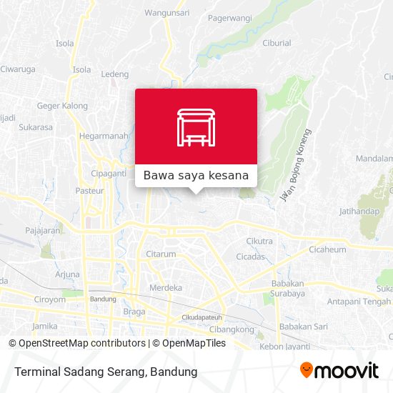 Peta Terminal Sadang Serang