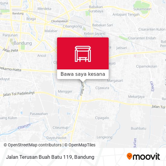 Peta Jalan Terusan Buah Batu 119