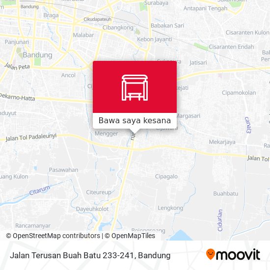 Peta Jalan Terusan Buah Batu 233-241