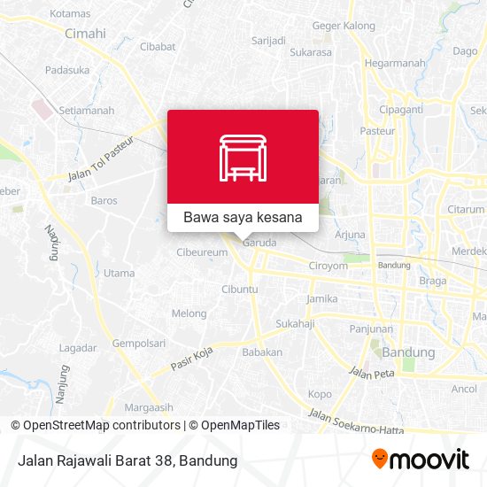 Peta Jalan Rajawali Barat 38