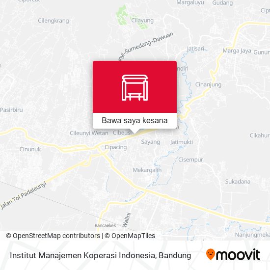 Peta Institut Manajemen Koperasi Indonesia