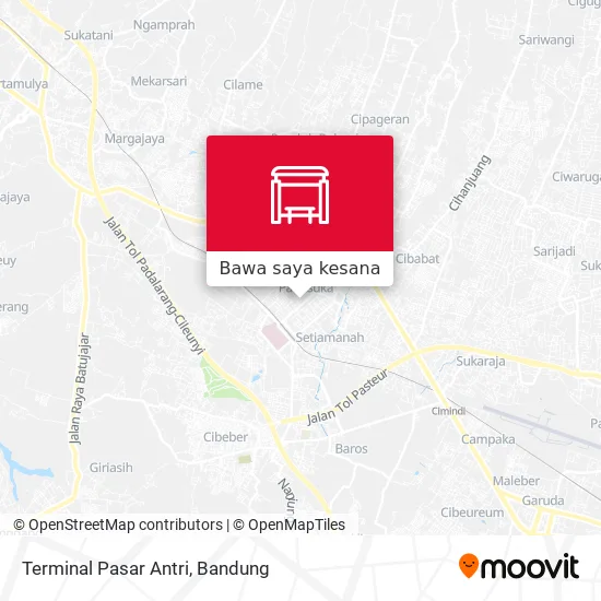 Peta Terminal Pasar Antri