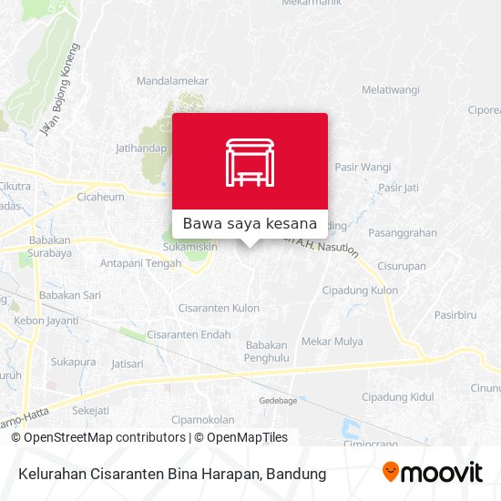 Peta Kelurahan Cisaranten Bina Harapan