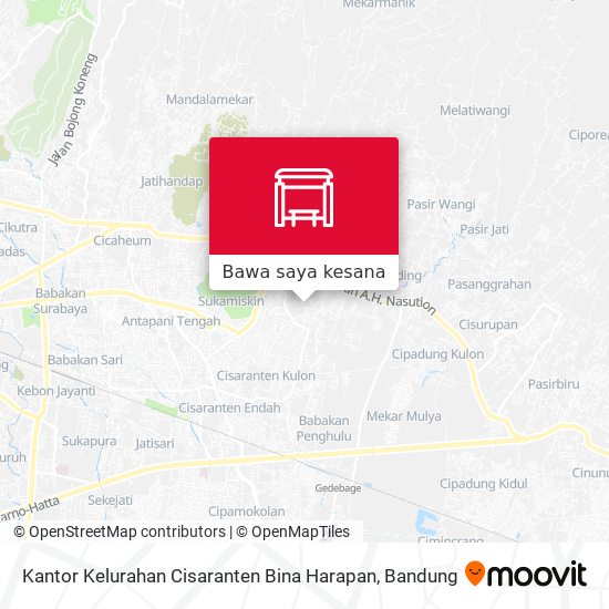 Peta Kantor Kelurahan Cisaranten Bina Harapan