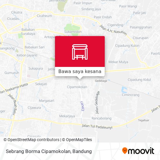 Peta Sebrang Borma Cipamokolan