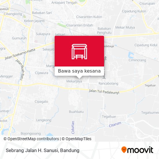 Peta Sebrang Jalan H. Sanusi