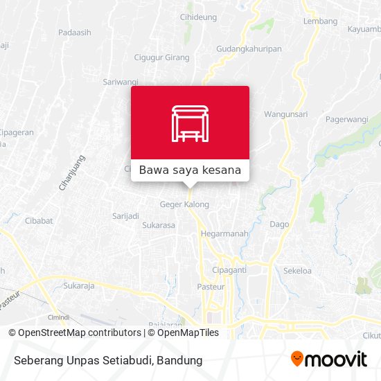 Peta Seberang Unpas Setiabudi