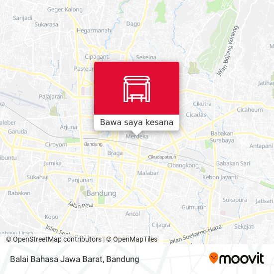 Peta Balai Bahasa Jawa Barat