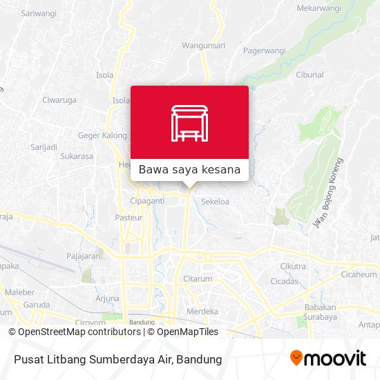 Peta Pusat Litbang Sumberdaya Air