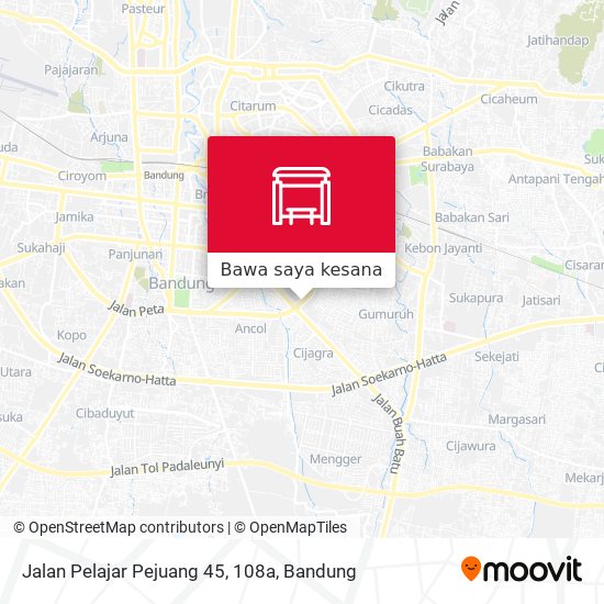 Peta Jalan Pelajar Pejuang 45, 108a