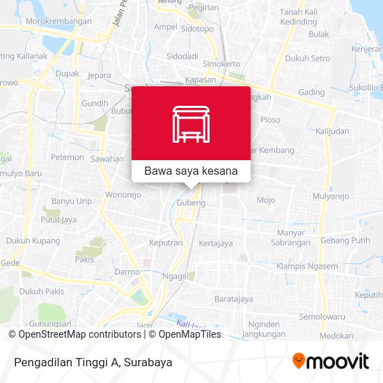 Peta Pengadilan Tinggi A