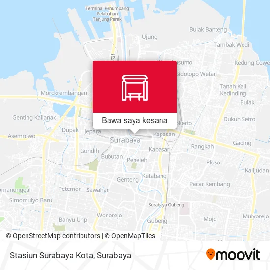 Peta Stasiun Surabaya Kota
