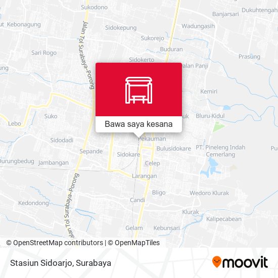 Peta Stasiun Sidoarjo