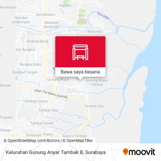 Peta Kelurahan Gunung Anyar Tambak B