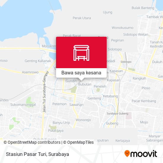 Peta Stasiun Pasar Turi