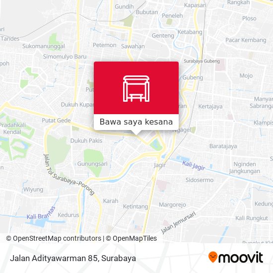 Peta Jalan Adityawarman 85