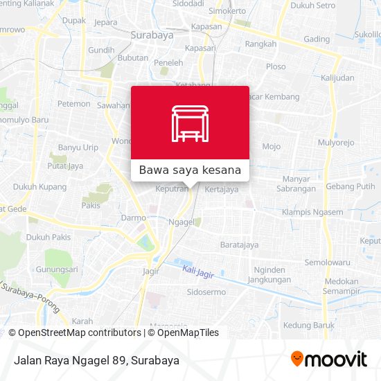 Peta Jalan Raya Ngagel 89