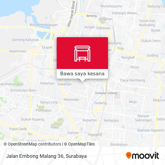 Peta Jalan Embong Malang 36