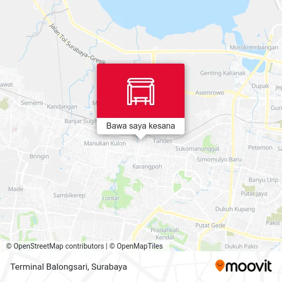 Peta Terminal Balongsari