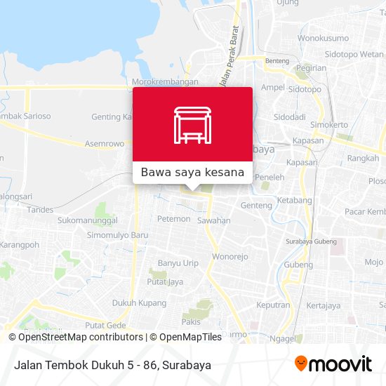 Peta Jalan Tembok Dukuh 5 - 86