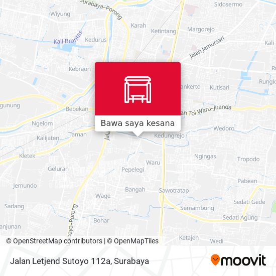 Peta Jalan Letjend Sutoyo 112a