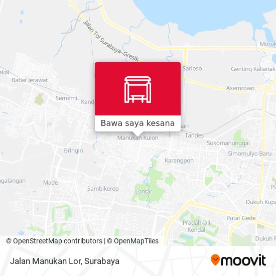 Peta Jalan Manukan Lor