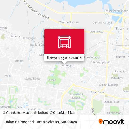 Peta Jalan Balongsari Tama Selatan