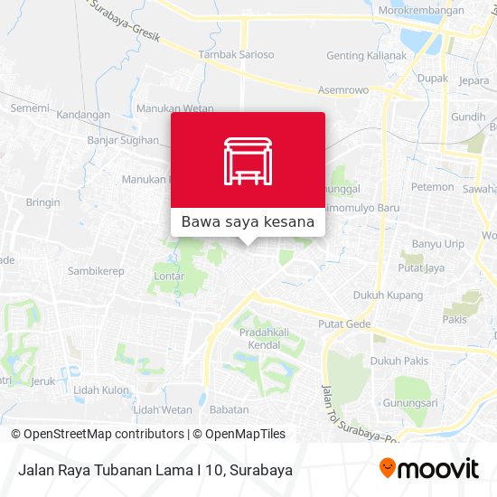 Peta Jalan Raya Tubanan Lama I 10