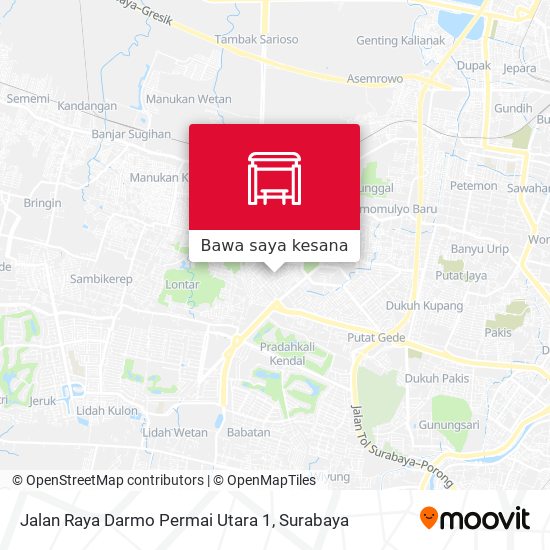 Peta Jalan Raya Darmo Permai Utara 1