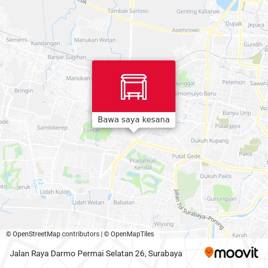 Peta Jalan Raya Darmo Permai Selatan 26