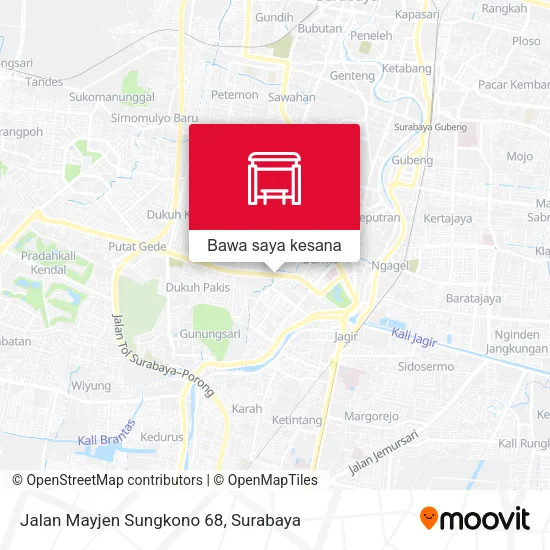 Peta Jalan Mayjen Sungkono 68