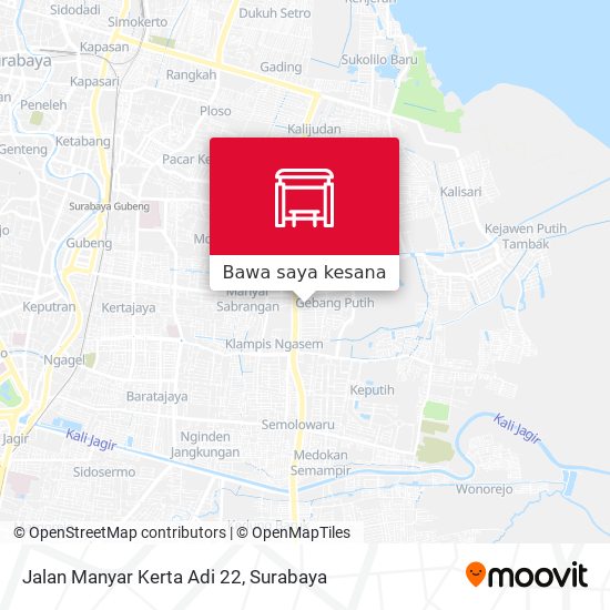 Peta Jalan Manyar Kerta Adi 22