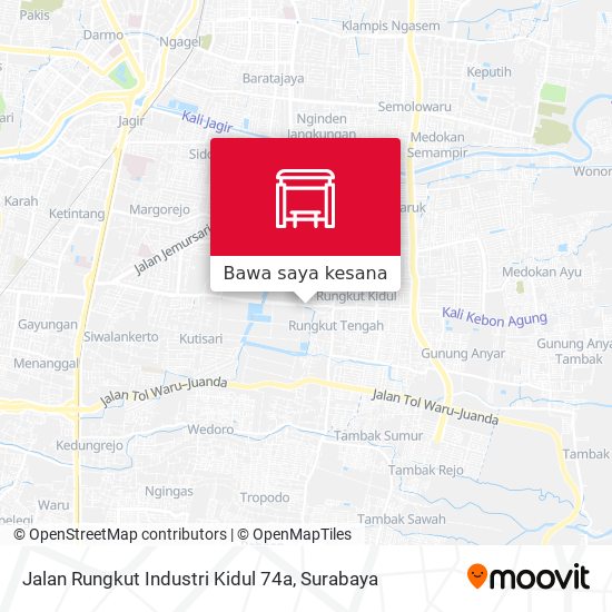Peta Jalan Rungkut Industri Kidul 74a