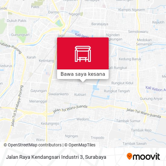 Peta Jalan Raya Kendangsari Industri 3