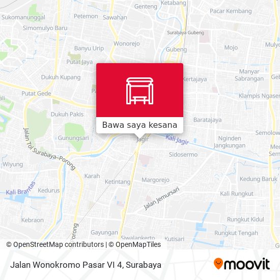 Peta Jalan Wonokromo Pasar VI 4