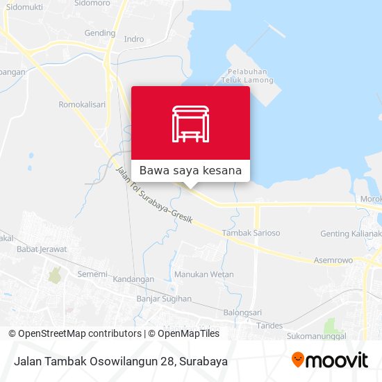 Peta Jalan Tambak Osowilangun 28