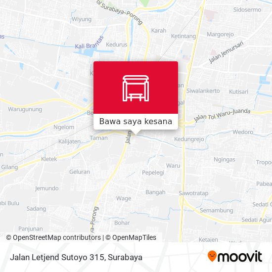 Peta Jalan Letjend Sutoyo 315
