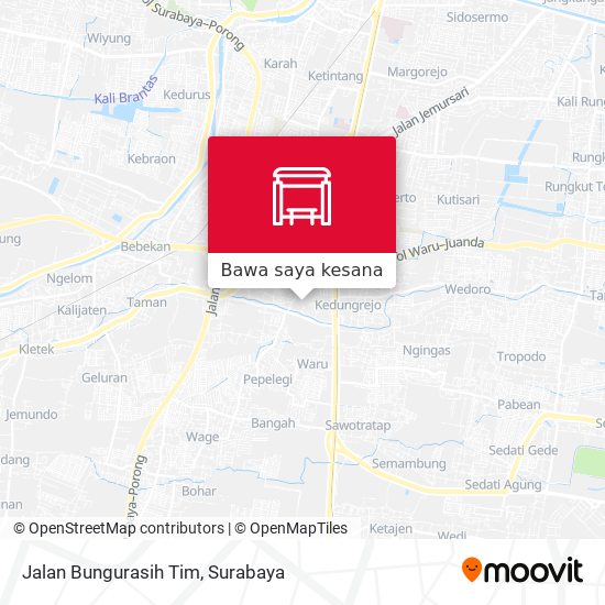 Peta Jalan Bungurasih Tim