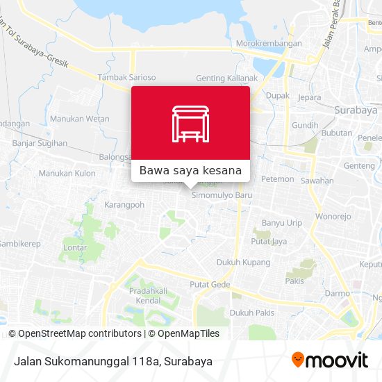 Peta Jalan Sukomanunggal 118a