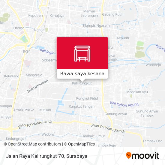 Peta Jalan Raya Kalirungkut 70